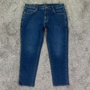 Proper Cloth Japanese 12oz Dark Wash Indigo Stretch Denim Jeans Mens 35 Casual